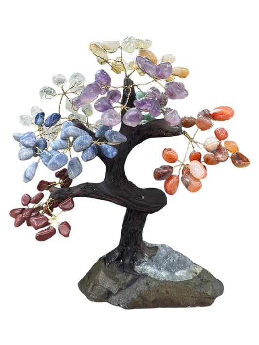 Chakra Tree on Amethyst Base – 13 ¾” Tall