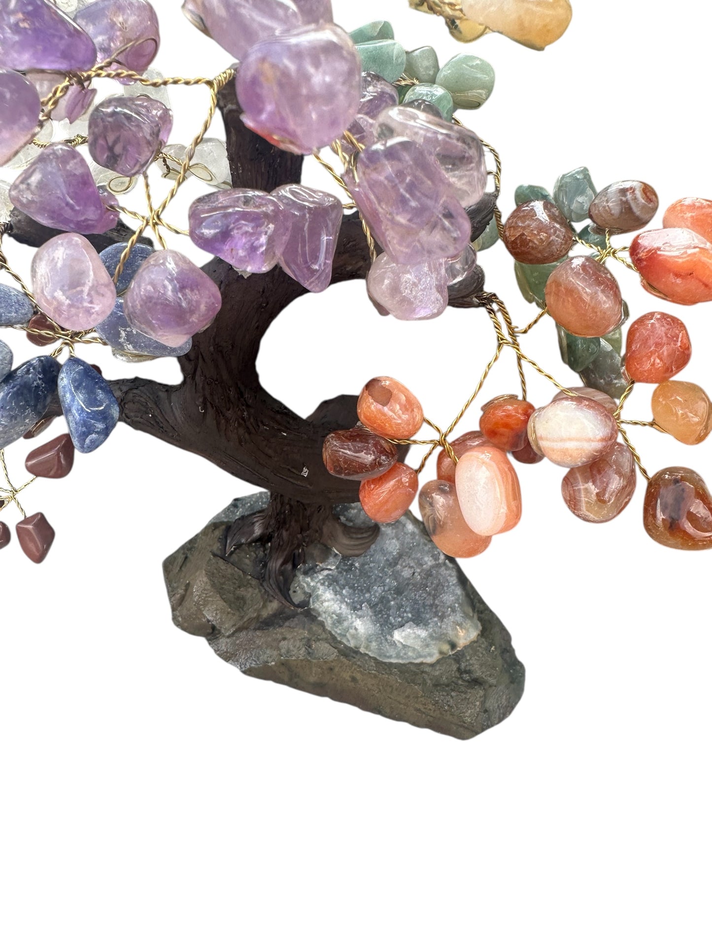 Chakra Tree on Amethyst Base – 13 ¾” Tall