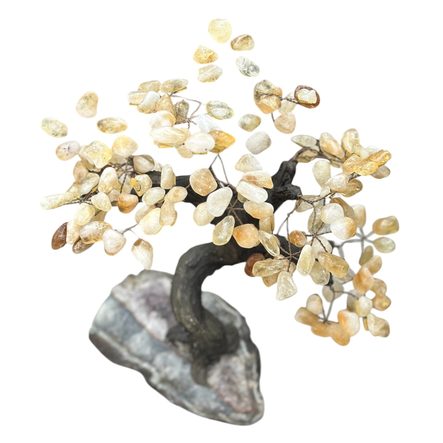 Citrine Tree on Amethyst Base – 15” Tall x 8” Wide 💎 Energy | Abundance | Mental Clarity